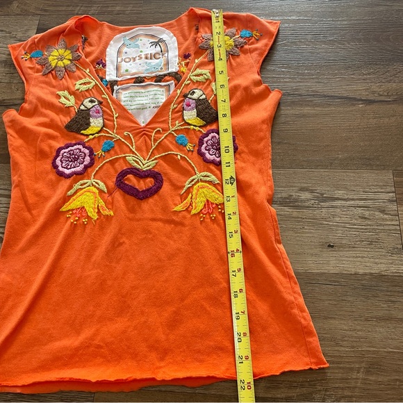 Y2K Joystick embroidered bohemian free spirit boho tank top S - Picture 5 of 6